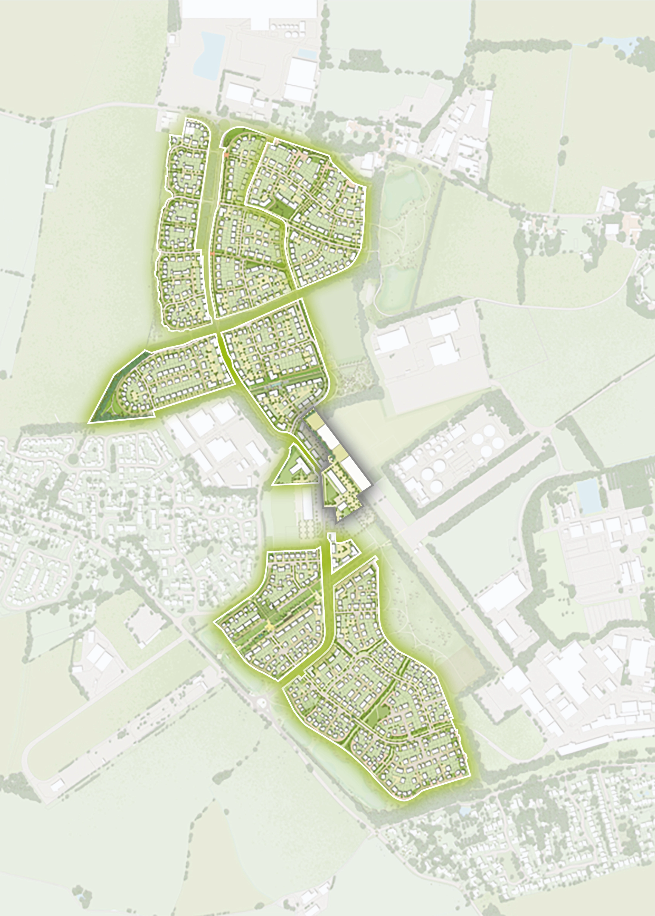 Masterplan map of the Fordham development